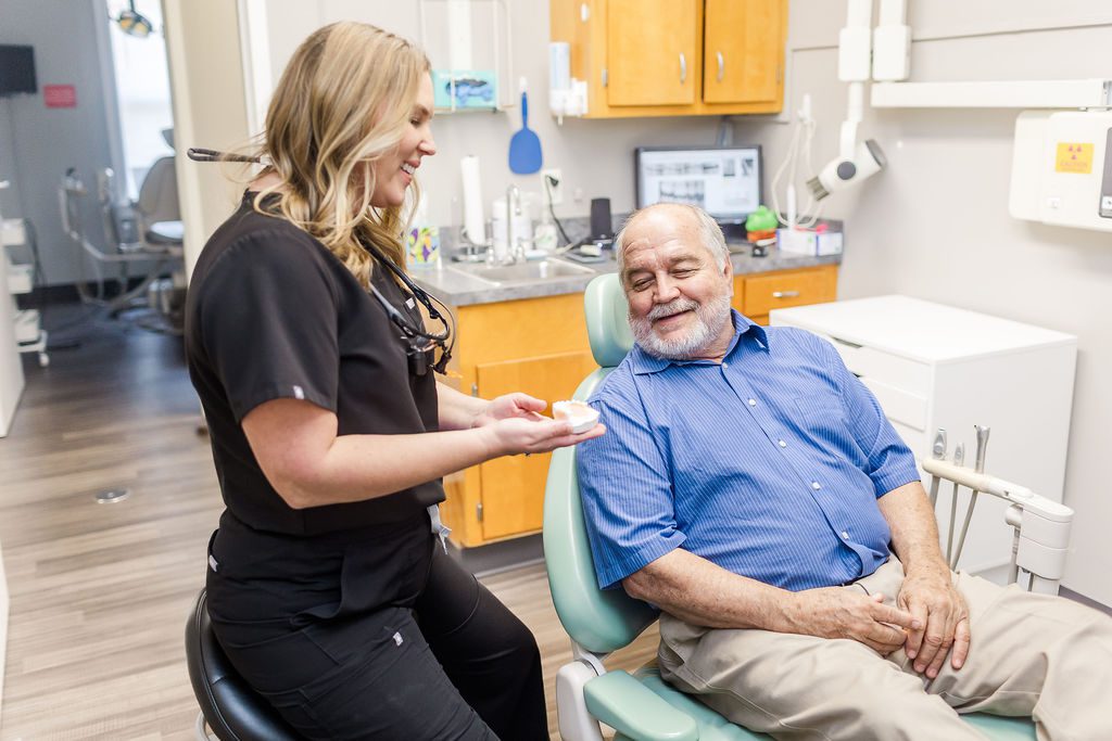 dr Tiffany with Patient